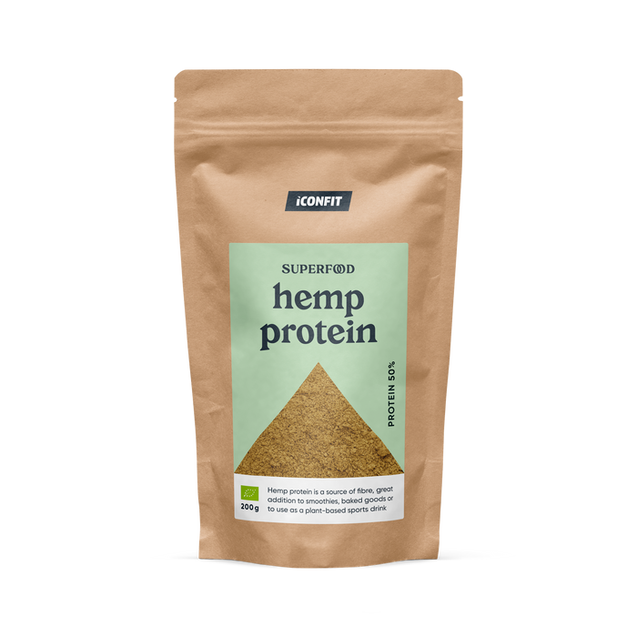 ICONFIT Superfoods Organikus Kenderfehérje 50% 200g
