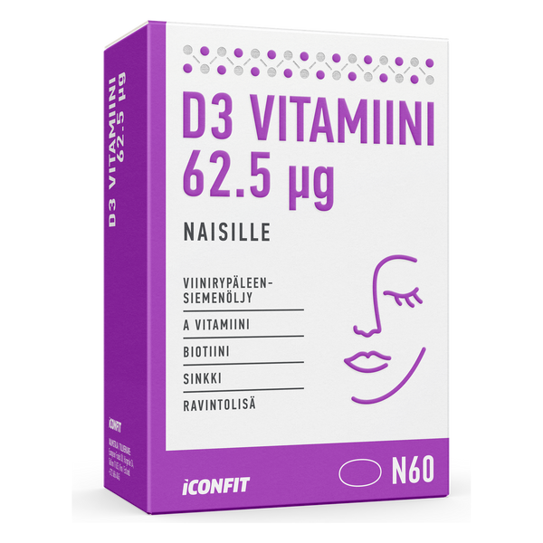 ICONFIT D3-vitamin nőknek 2500 IU (60 kapszula)